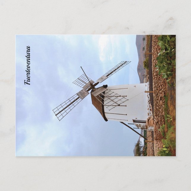Windmill in Fuerteventura. Postcard (Front)