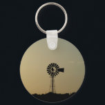Windmill Key Ring<br><div class="desc">The sun sets creating a stunning silhouette of this traditional windmill used to pump water in Cyprus.</div>