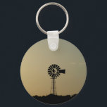 Windmill Key Ring<br><div class="desc">The sun sets creating a stunning silhouette of this traditional windmill used to pump water in Cyprus.</div>