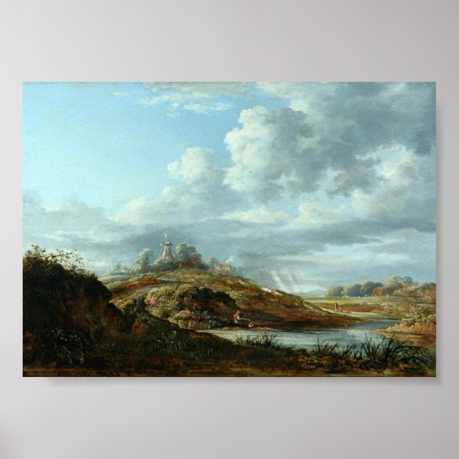 Windmill Landscape – Constable Style Poster (Front)