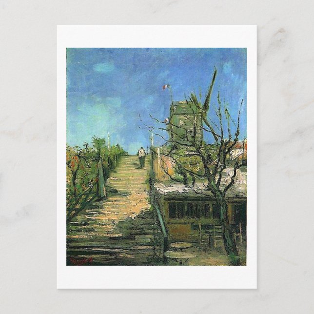 Windmill on Montmartre (F271) Van Gogh Fine Art Postcard (Front)