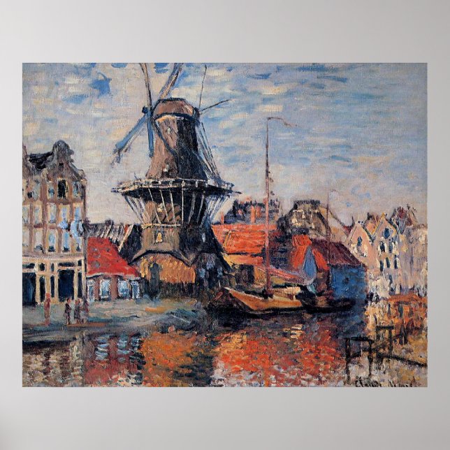 Windmill on the Onbekende Canal Poster (Front)