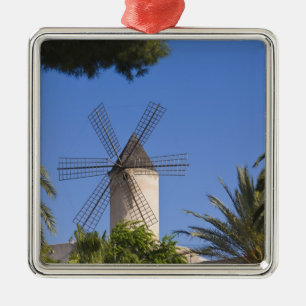Windmill, Palma, Mallorca, Spain Metal Ornament