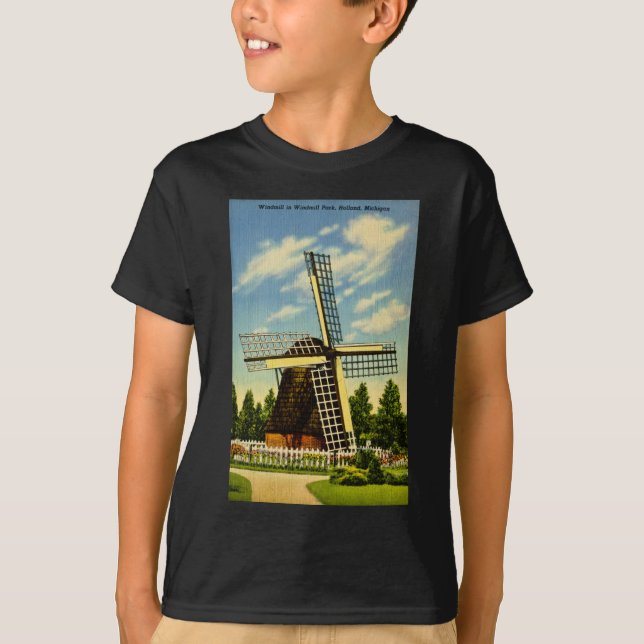 Windmill Park Holland, Michigan Vintage T-Shirt (Front)