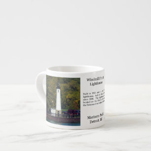 Windmill Point Lighthouse Detroit espresso mug