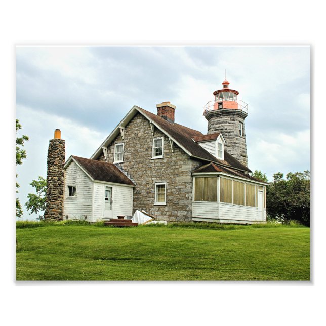 Windmill Point Lighthouse, Lake Champlain VT Photo Print (Front)