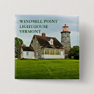 Windmill Point Lighthouse, Lake Champlain VT Pin