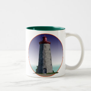 Windmill Point Lighthouse Two-Tone Coffee Mug