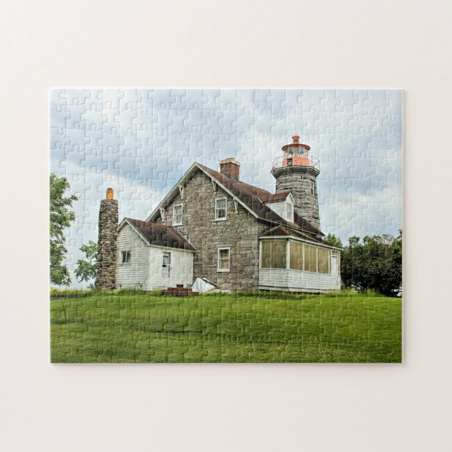 Windmill Point Lighthouse, Vermont Jigsaw Puzzle (Horizontal)