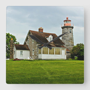 Windmill Point Lighthouse, Vermont Wall Clock