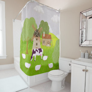 Windmill Shower Curtain