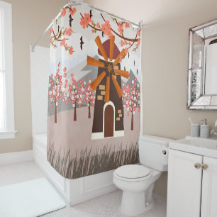 Windmill Shower Curtain