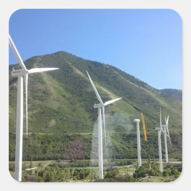 Windmill Square Sticker (Front)