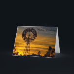 Windmill Sunset birthday card<br><div class="desc">Add a few words or customise this card featuring a beautiful Australian windmill sunset to create a unique gift for someone special.</div>