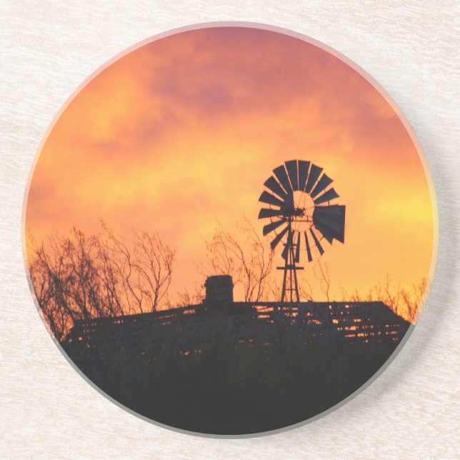 Windmill sunset coaster (Front)