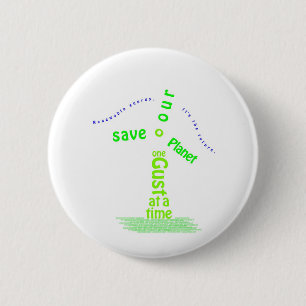 Windmill Typography 6 Cm Round Badge