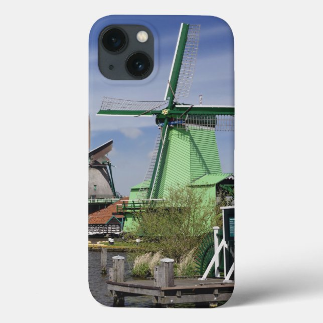 Windmill, Zaanse Schans, Holland, Netherlands 2 Case-Mate iPhone Case (Back)