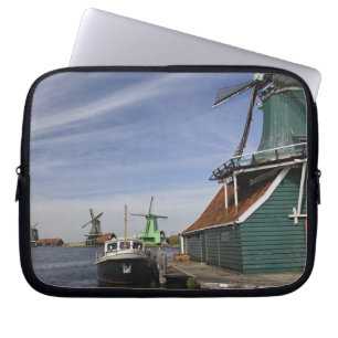 Windmill, Zaanse Schans, Holland, Netherlands Laptop Sleeve