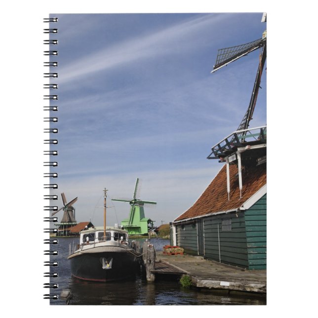 Windmill, Zaanse Schans, Holland, Netherlands Notebook (Front)