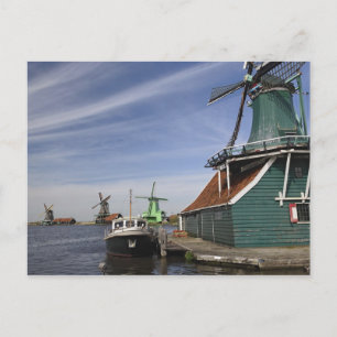Windmill, Zaanse Schans, Holland, Netherlands Postcard