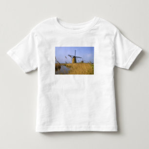Windmills along the canal in Kinderdijk, 2 Toddler T-Shirt