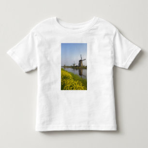 Windmills along the canal in Kinderdijk, Toddler T-Shirt