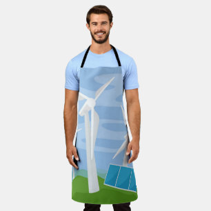 Windmills and Solar Cells Apron