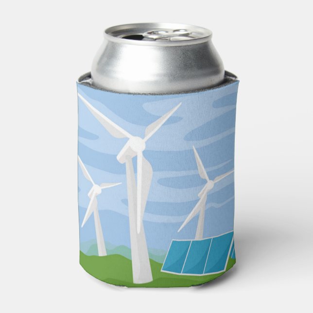 Windmills and Solar Cells Can Cooler (Can Front)