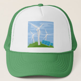Windmills and Solar Cells Trucker Hat