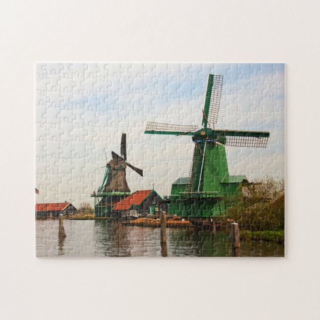 Windmills Classic Dutch Historic Jigsaw Puzzle (Horizontal)