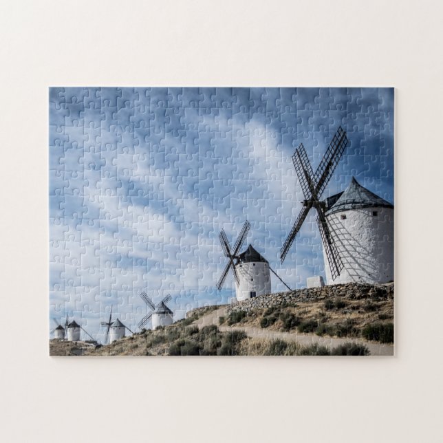 Windmills Consuegra Toledo Spain Rocky Terrain Jig Jigsaw Puzzle (Horizontal)