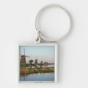 Windmills, Kinderdijk, Netherlands Key Ring