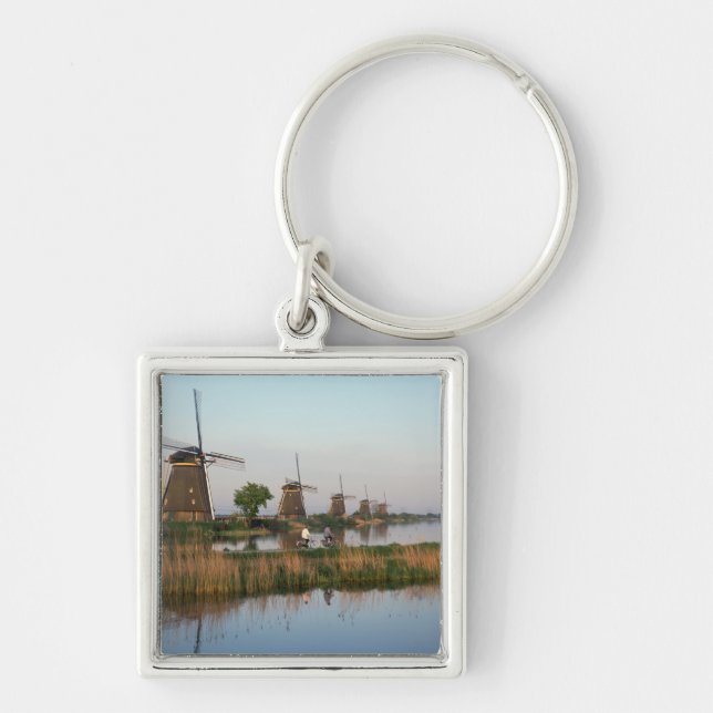 Windmills, Kinderdijk, Netherlands Key Ring (Front)