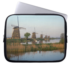 Windmills, Kinderdijk, Netherlands Laptop Sleeve