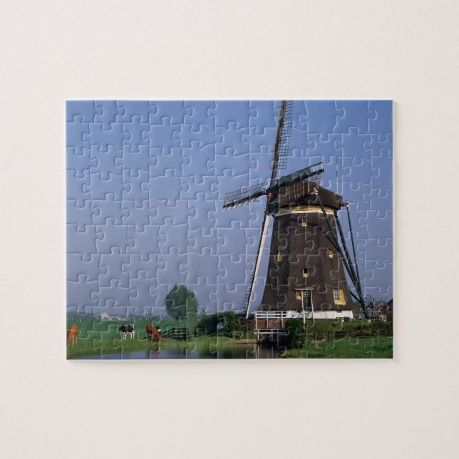 Windmills, Leidschendam, Netherlands Jigsaw Puzzle (Horizontal)