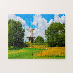 Windmills of  Amsterdam Holland. Jigsaw Puzzle