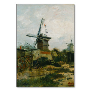 Windmills on Montmartre by Vincent Van Gogh Table Number