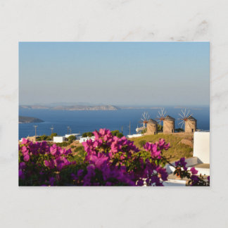 Windmills on Patmos Postcard