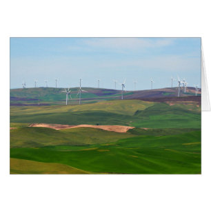Windmills on the Palouse Hills from Steptoe Butte