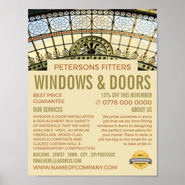 Window Arch, Window & Door Fitter Company Poster (Front)