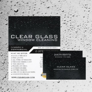 Window at Night, Window Cleaning Advertising Flyer