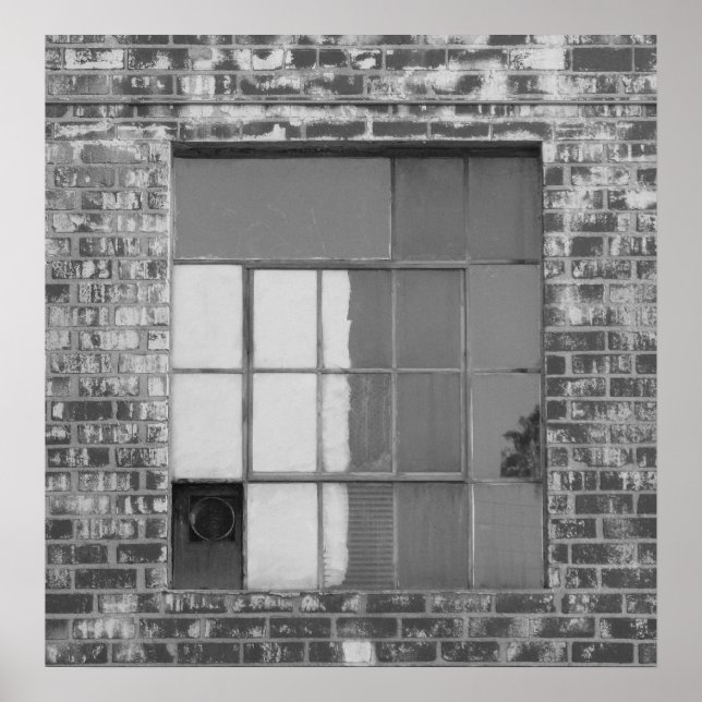 Window black and white photography poster (Front)