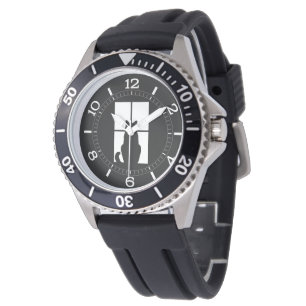 Window Black Cat Click to Customise a colour dial Watch