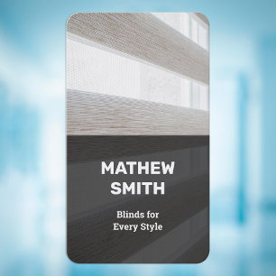 Window Blinds Business Card