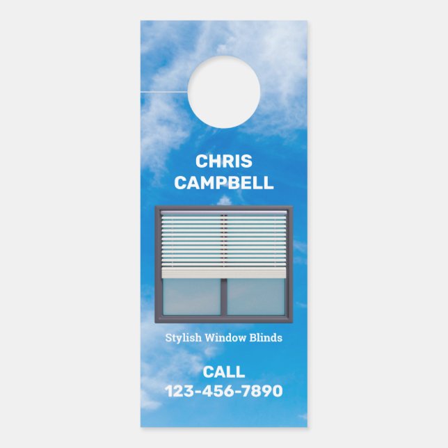 Window Blinds One Sided Door Hanger (Front)