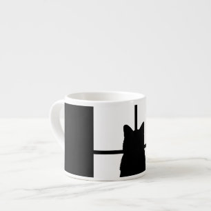 Window Cat Click to Customise Colour Decor Espresso Cup