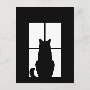 Window Cat Click to Customise Get any colour decor Postcard