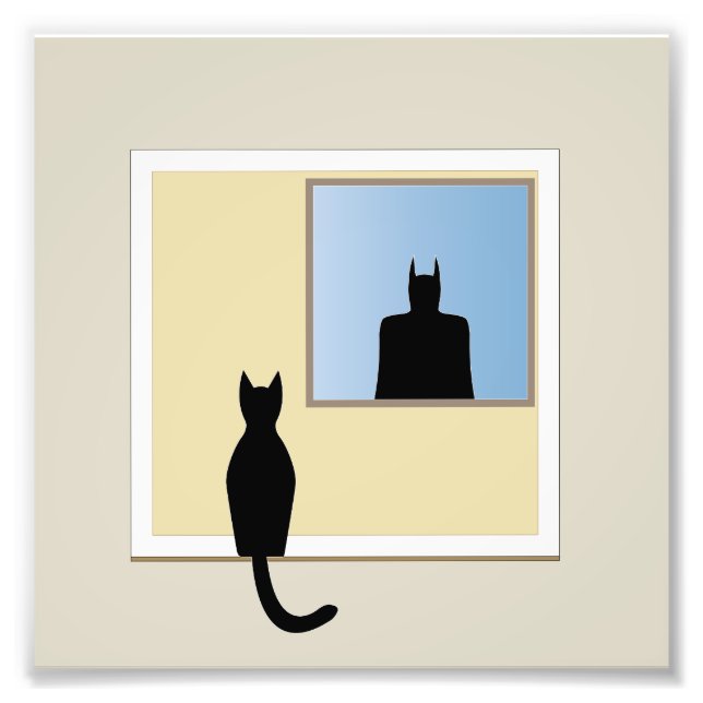 Window Cat Photo Print (Front)