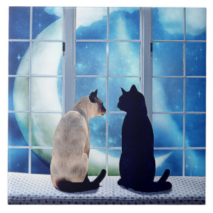 Window Cats Tile