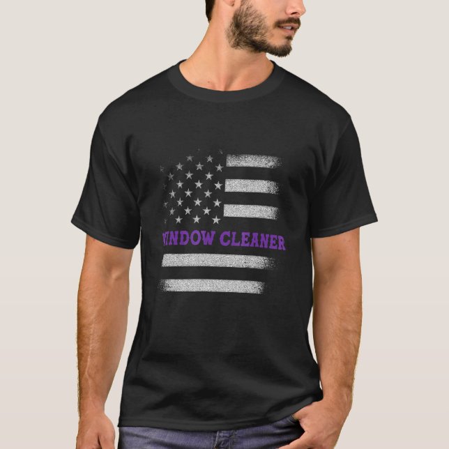 Window Cleaner American Cleaning 8 T-Shirt (Front)